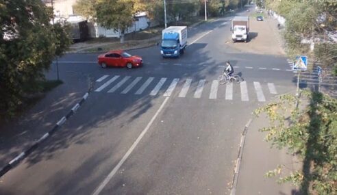 Cyclist Cheats Death…Twice!