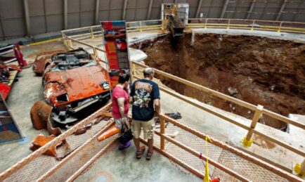 Corvette sinkhole to be filled in