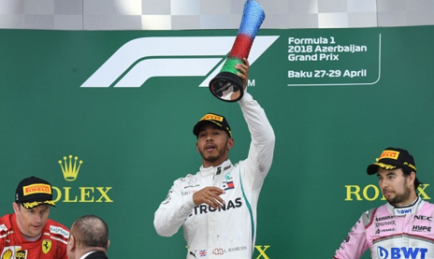 Mercedes’ Lewis Hamilton Wins Dramatic Azerbaijan GP
