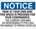 Why Do Car Parks Have “Park At Your Own Risk” Signs? Why Do Car Parks Have “Park At Your Own Risk” Signs?
