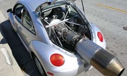 Woo Hoo, the Crazy Town Express is About to Depart! VW Beetle with TURBINE ENGINE Selling For How Much?!