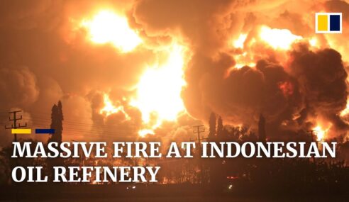 WATCH: Indonesian Oil Refinery Goes Up in Smoke
