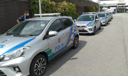 “King Myvi” Jadi Kereta Peronda Polis. Habislah Bila “King” Ada Pangkat.