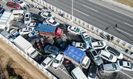Over-200 Vehicle Pile-up on Bridge in Zhengzhou, China Leaves One Dead