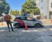 Robotaxi Gets Stuck in Wet Concrete