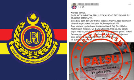 JPJ Buat Laporan Polis Gara-Gara Hantaran Seorang Wanita Di Facebook