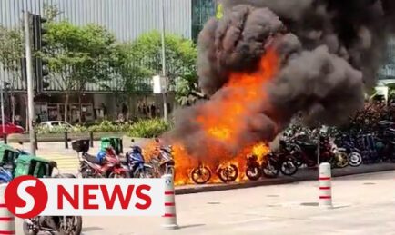 Electric Motorcycle Battery Burns Man Alive in Lift, Is It Going To Happen in Malaysia?