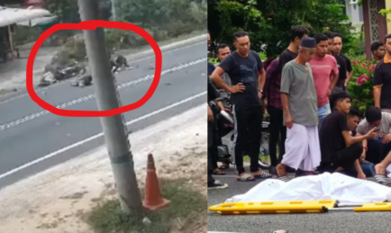 TRAGEDI ELAK ASAP. 2 LELAKI MAUT MOTOSIKAL BERTEMBUNG.