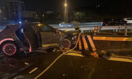 Family’s CNY Trip Ends In Tragedy In Taiwan as EV Hits Barrier and Catches Fire